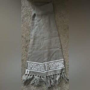 Victoria's Secret PINK Gray Knit Scarf